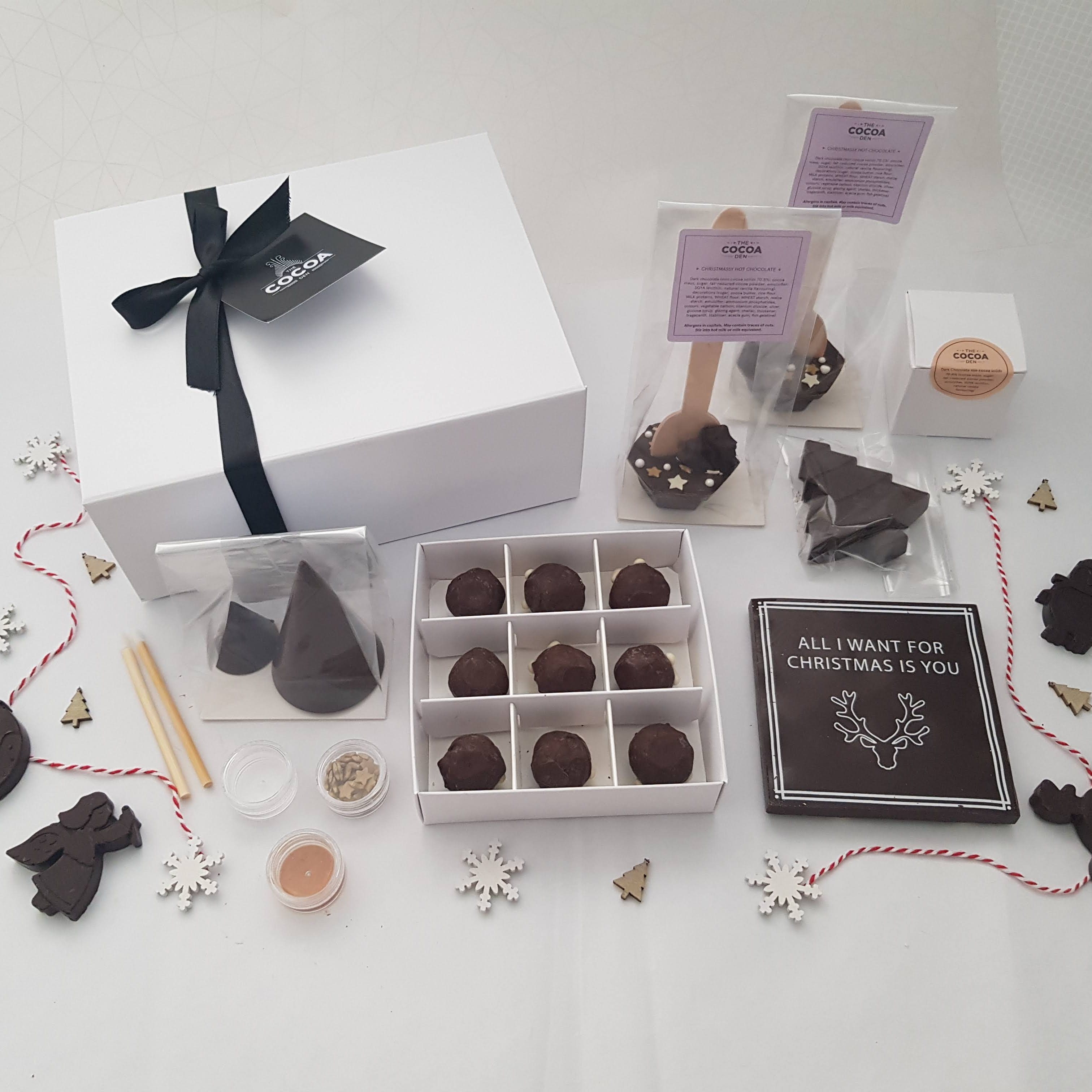 The Large Christmas Vegan Chocolate Gift Box Hamper Yumbles Com