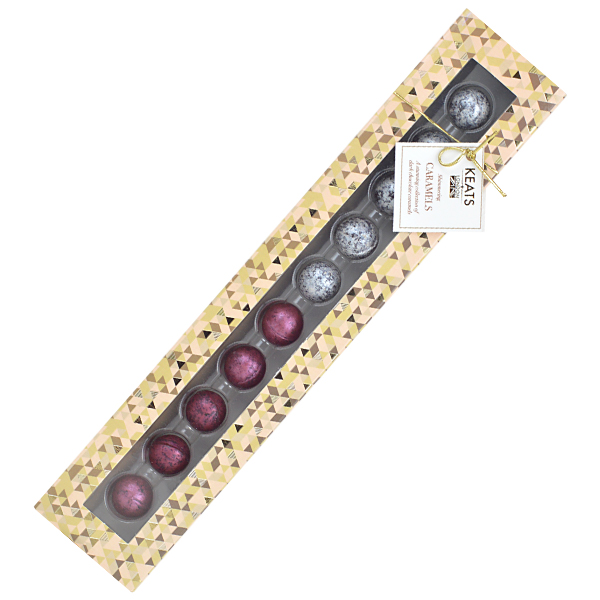 Keats Shimmering Dark Chocolate Truffles, Pinacolada and Cosmopolitan