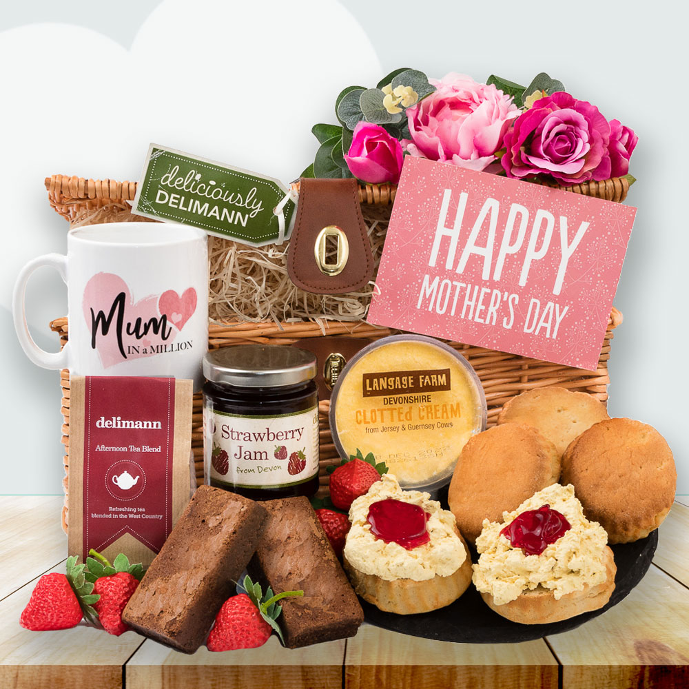 Gluten Free Mother’s Day Cream Tea Gift Hamper - Yumbles.com