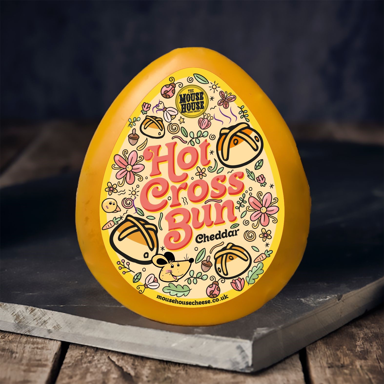 Mouse House Easter Egg Cheddar Cheese Easter Egg