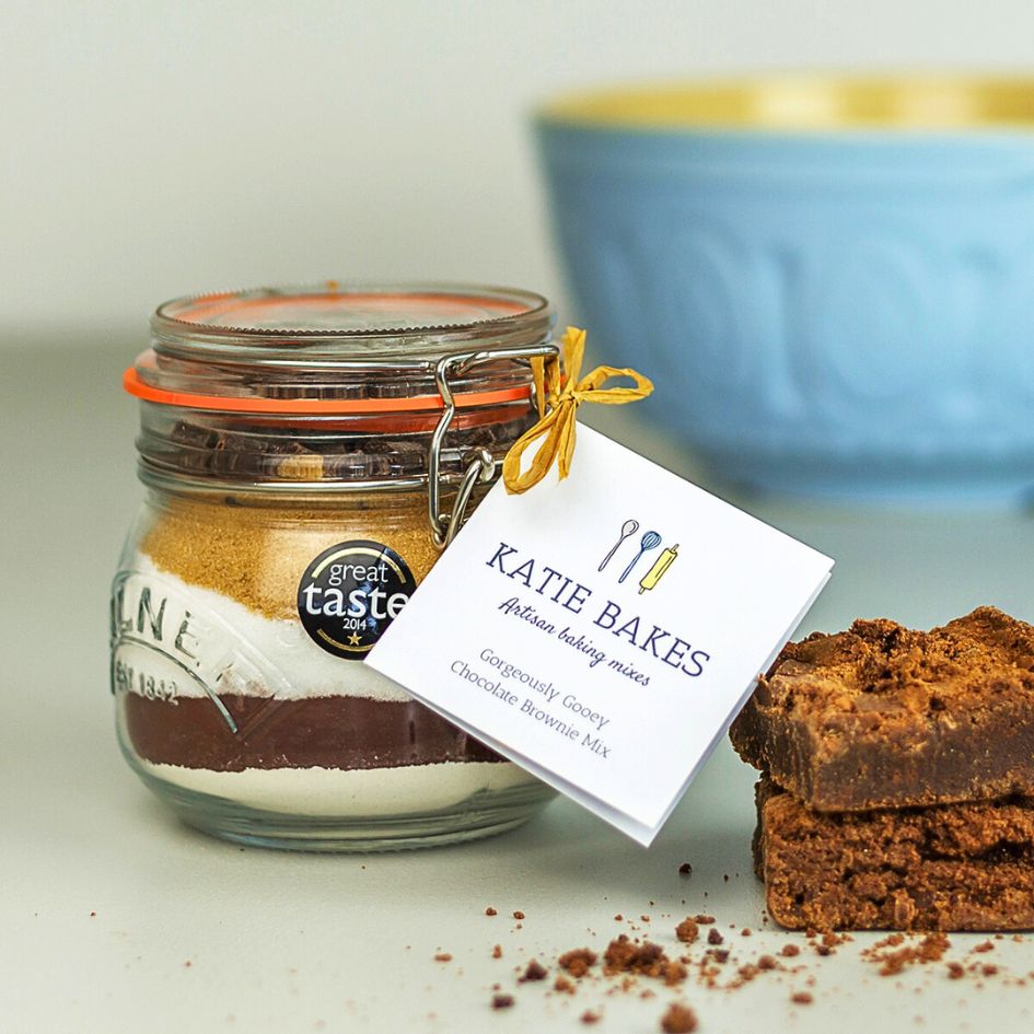 Gorgeously Gooey Chocolate Brownie Mix Jar - Yumbles.com