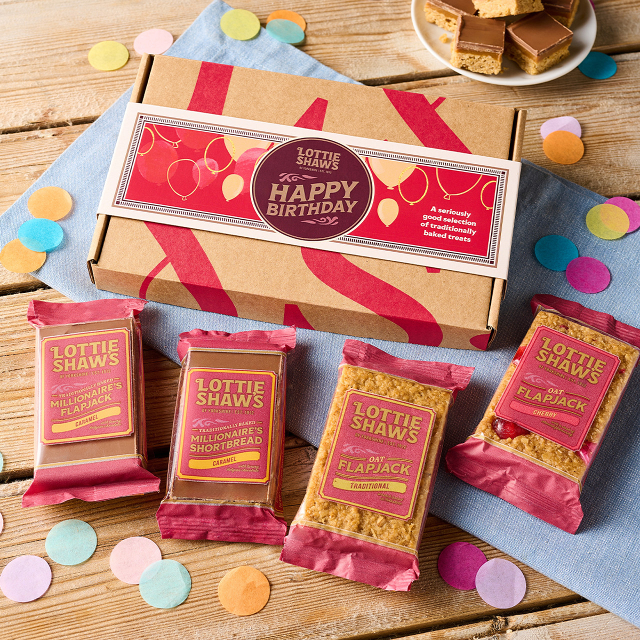 Happy Birthday Selection Box of Baked Treats - Letter Box Friendly Gift ...
