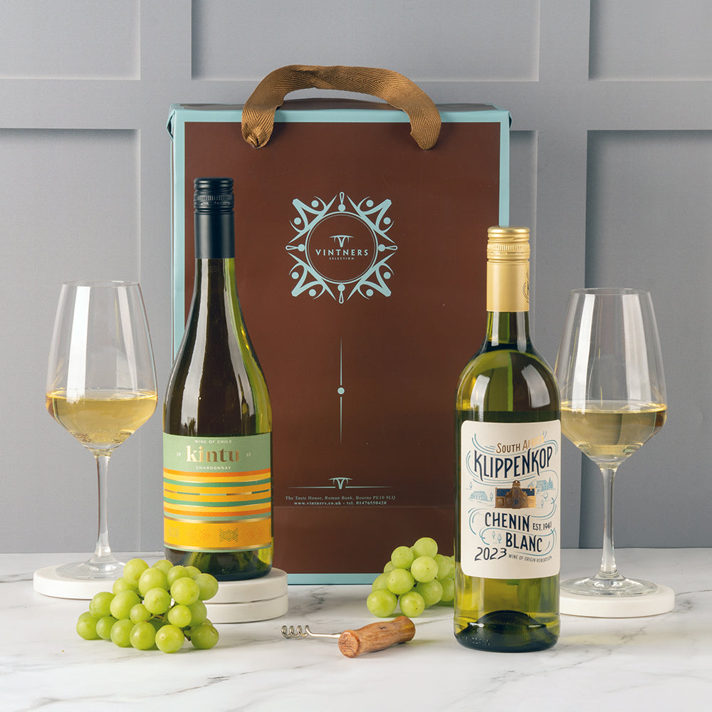 Classic White Wine Gift Pair - Premium Selection for Wine Lovers Gift ...