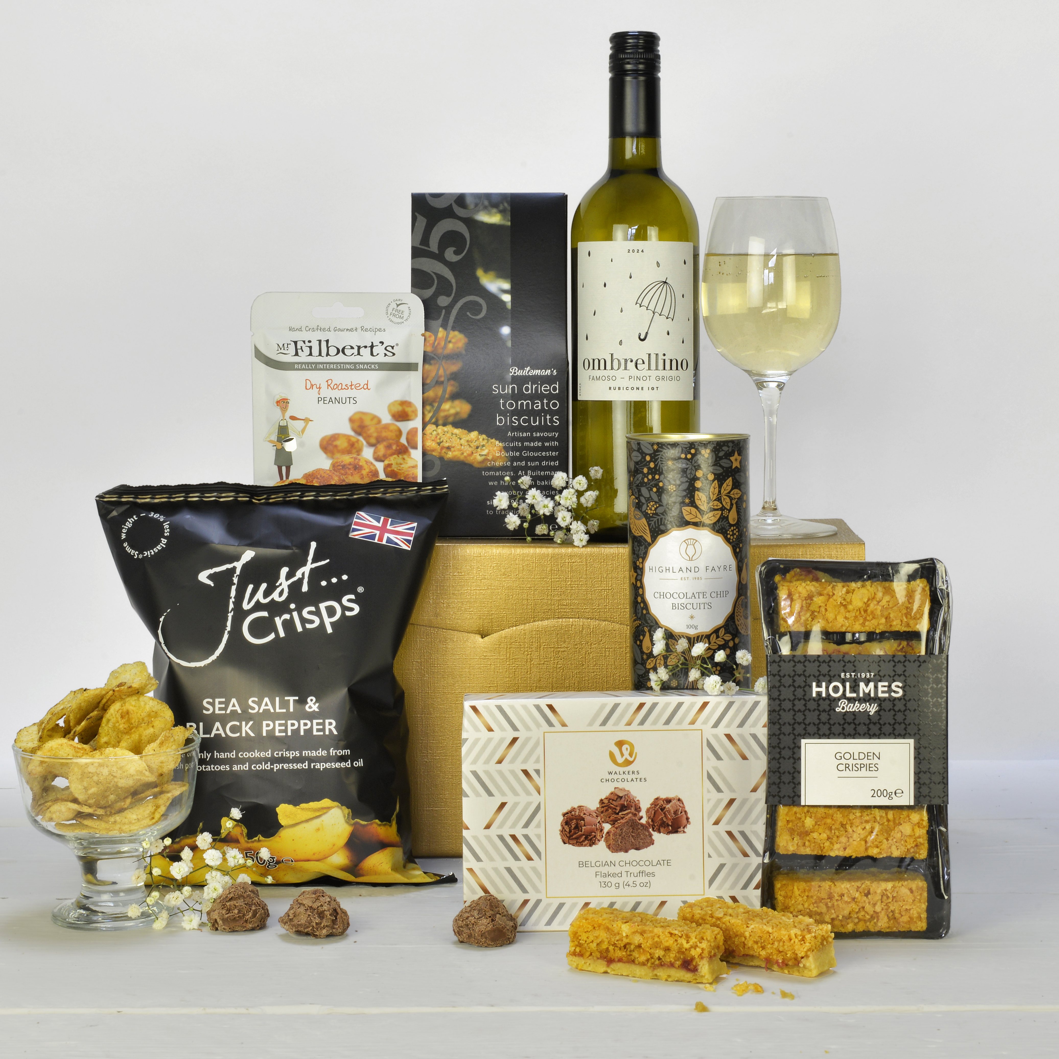 White Wine Delights Gift Box - Yumbles.com