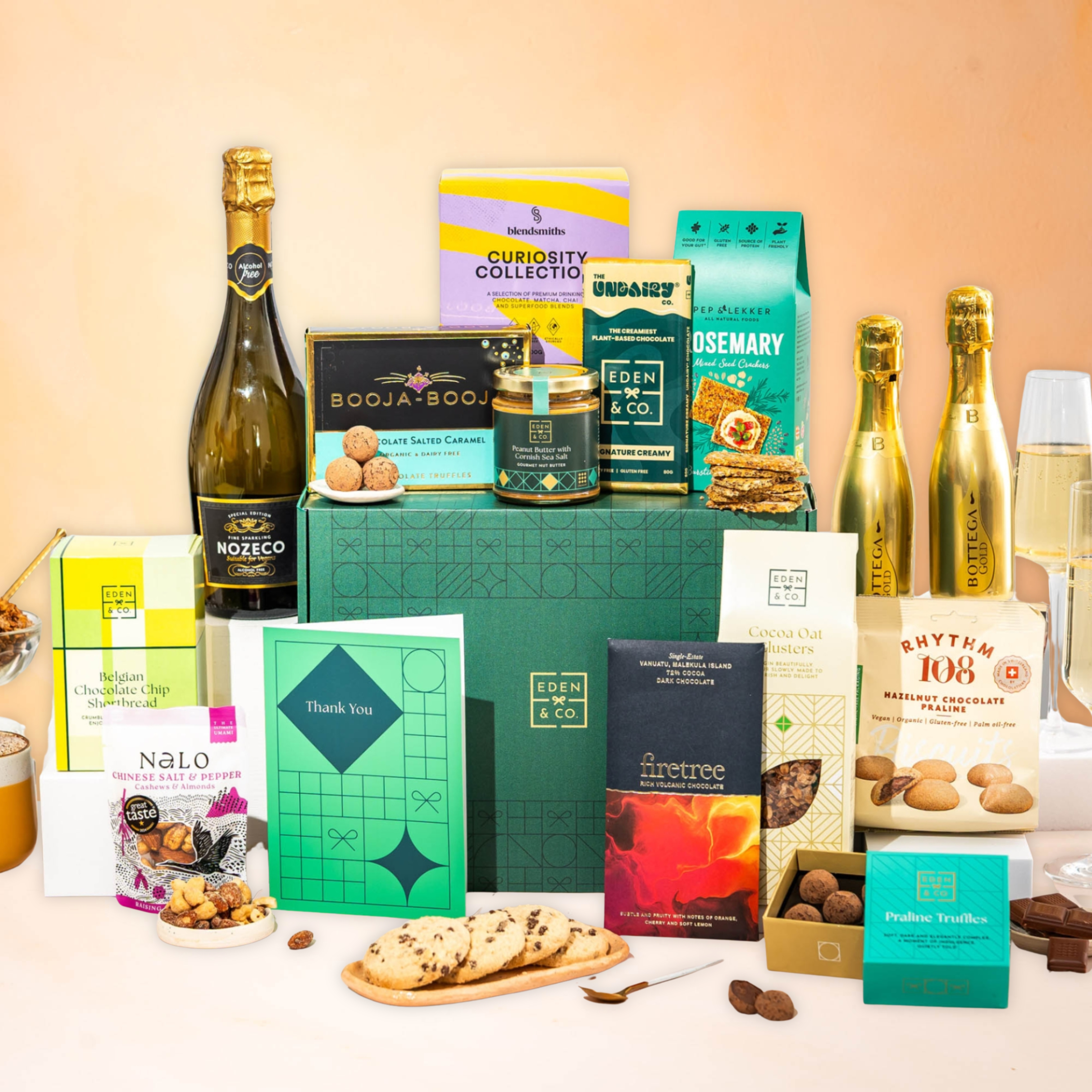 Thank You Luxury Hamper with Gift Card - Alcohol Optional - Yumbles.com