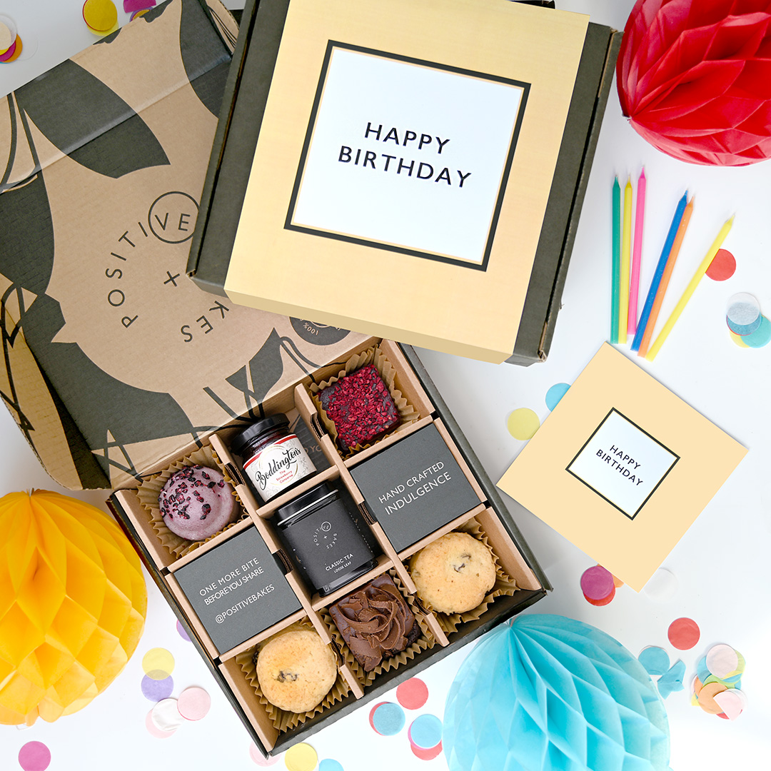 Birthday Afternoon Tea Gift Box for 1 - Yumbles.com