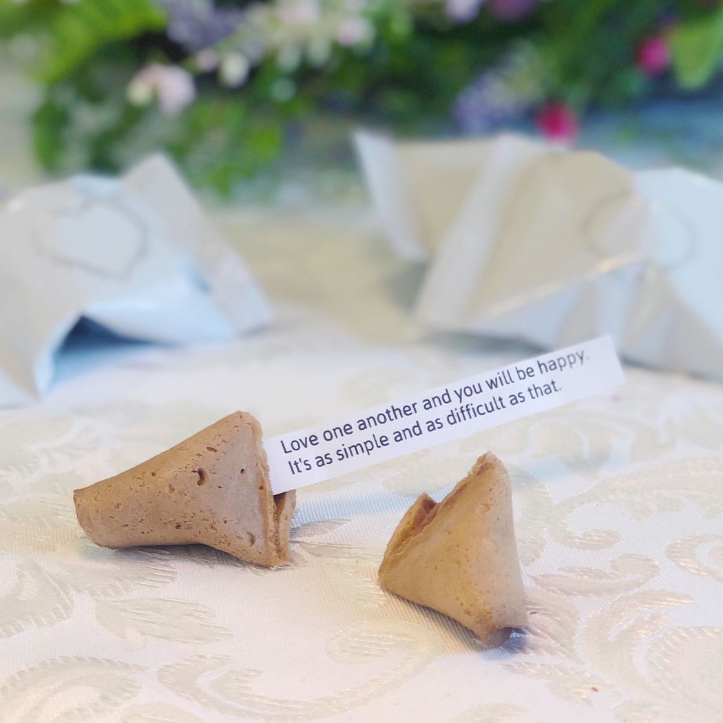 Wedding Quotation Wedding Fortune Cookies Printed Wrappers