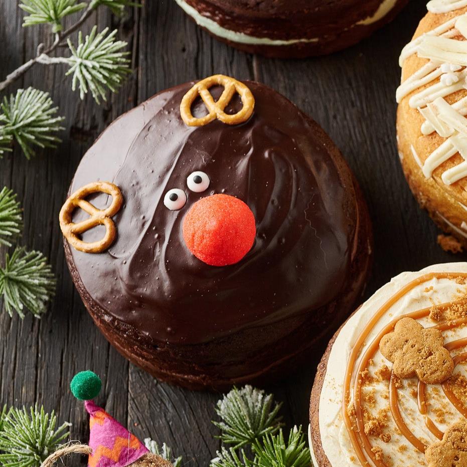 Tea Cakes Rudolph Festive Chocolate Rudolph Cake - Yumbles.com