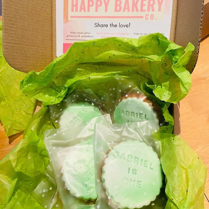 Personalised Custom Message Shortbread Cookie Biscuits Gift Box - 6 or ...
