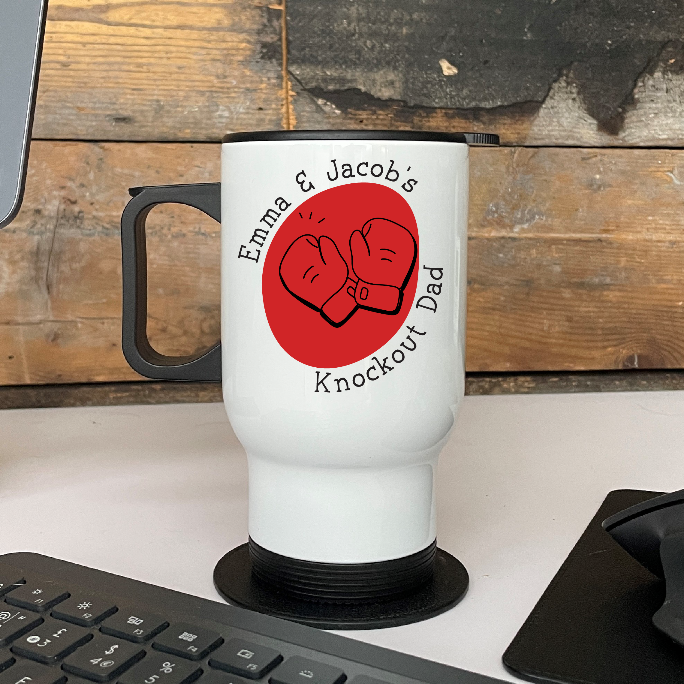 Personalised Knockout Boxing Dad Mug - Yumbles.com