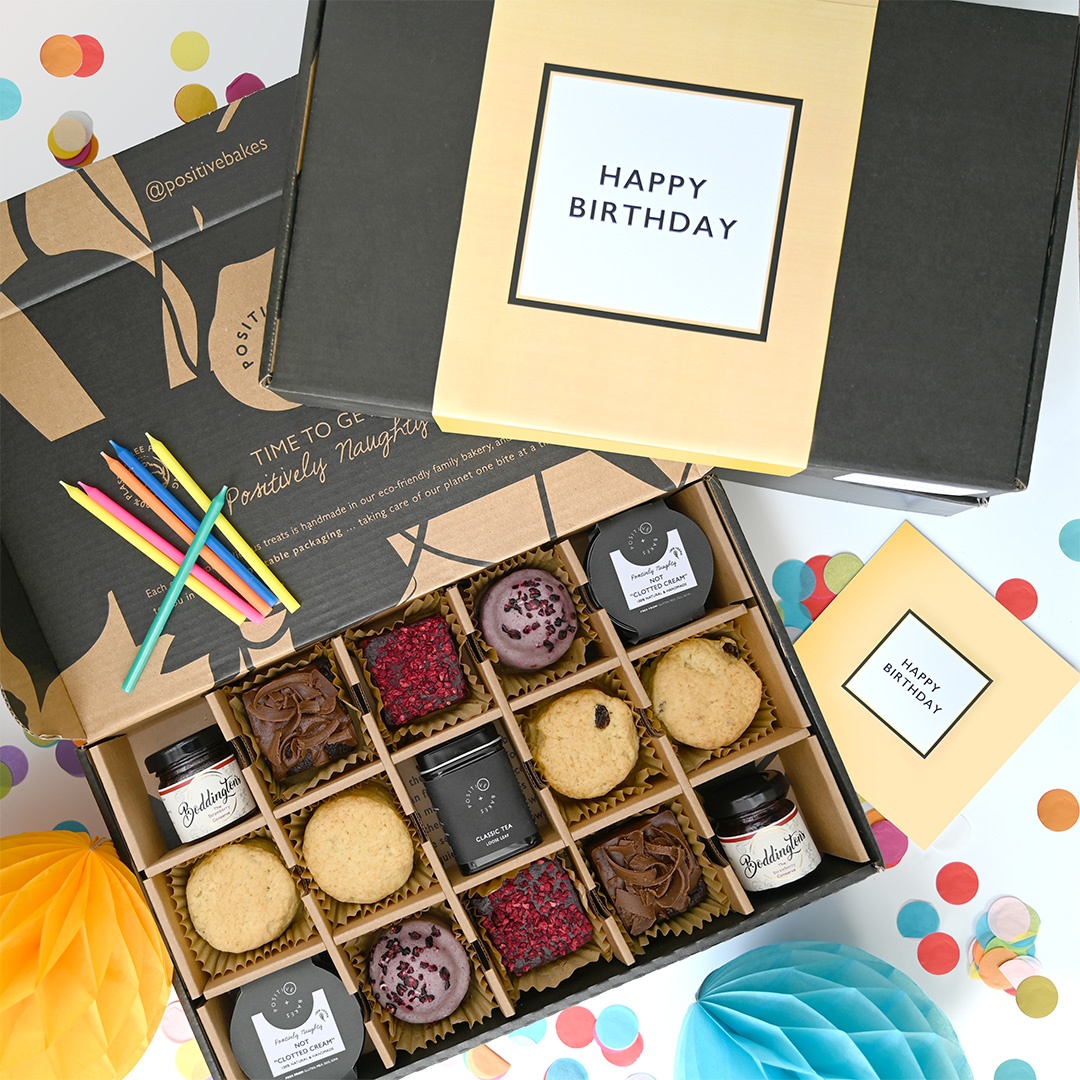 Birthday Afternoon Tea Gift Box for 2 - Yumbles.com