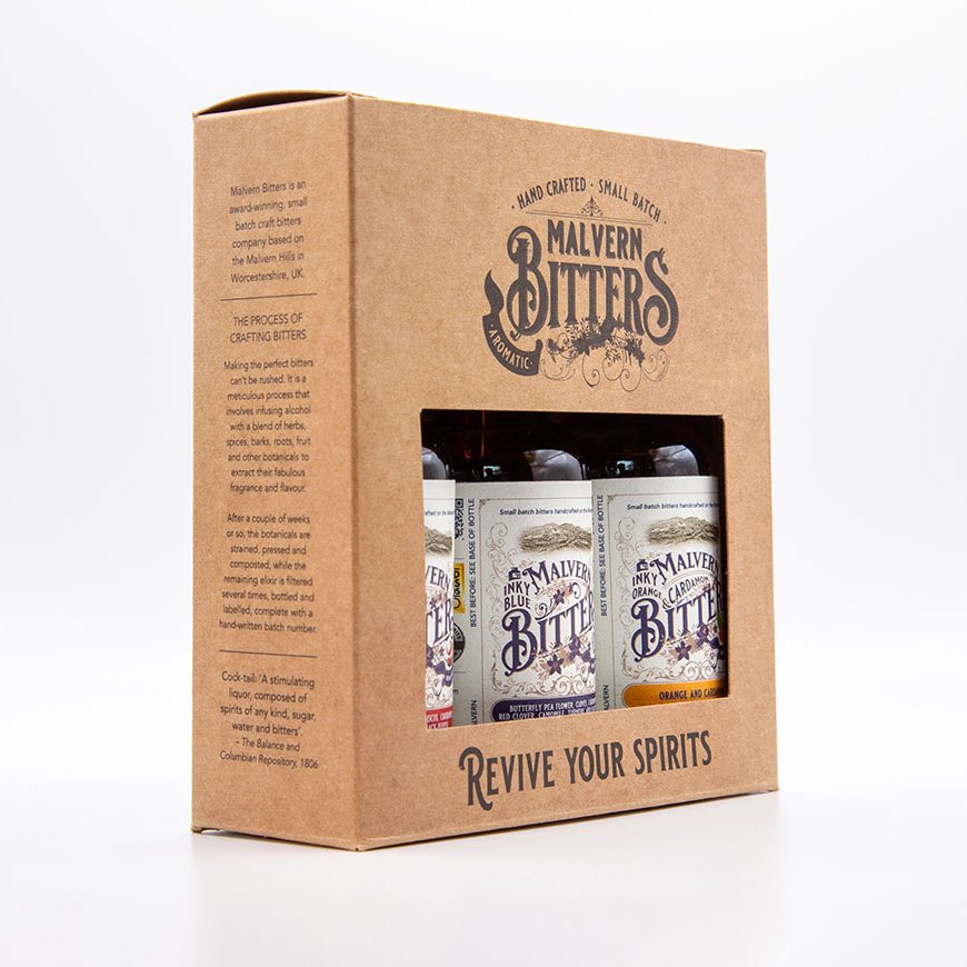 Malvern Bitters Gift Set - 3 x 50ml Botanical Cocktail Bitters ...