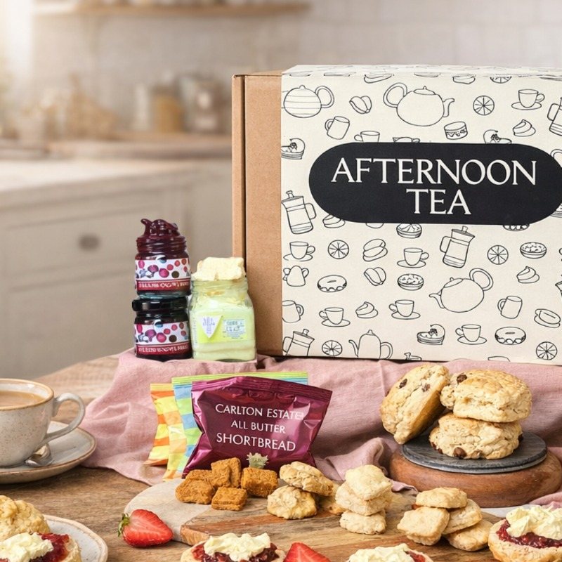 Afternoon Tea Hamper For 2 Gift Set - Luxury Treats - Yumbles.com