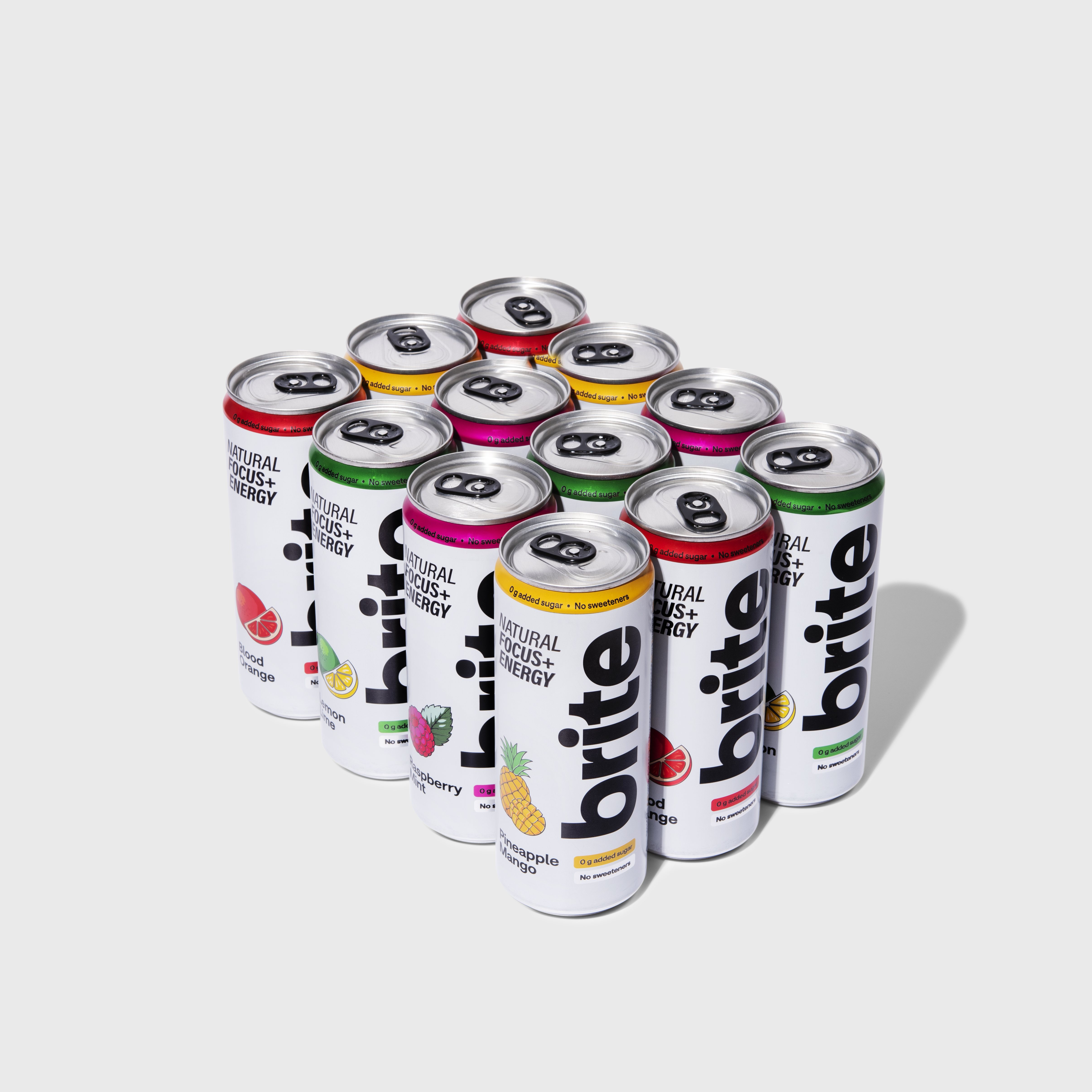 Brite Natural Energy & Focus Drink - Mixed Pack - No Sugar, No ...