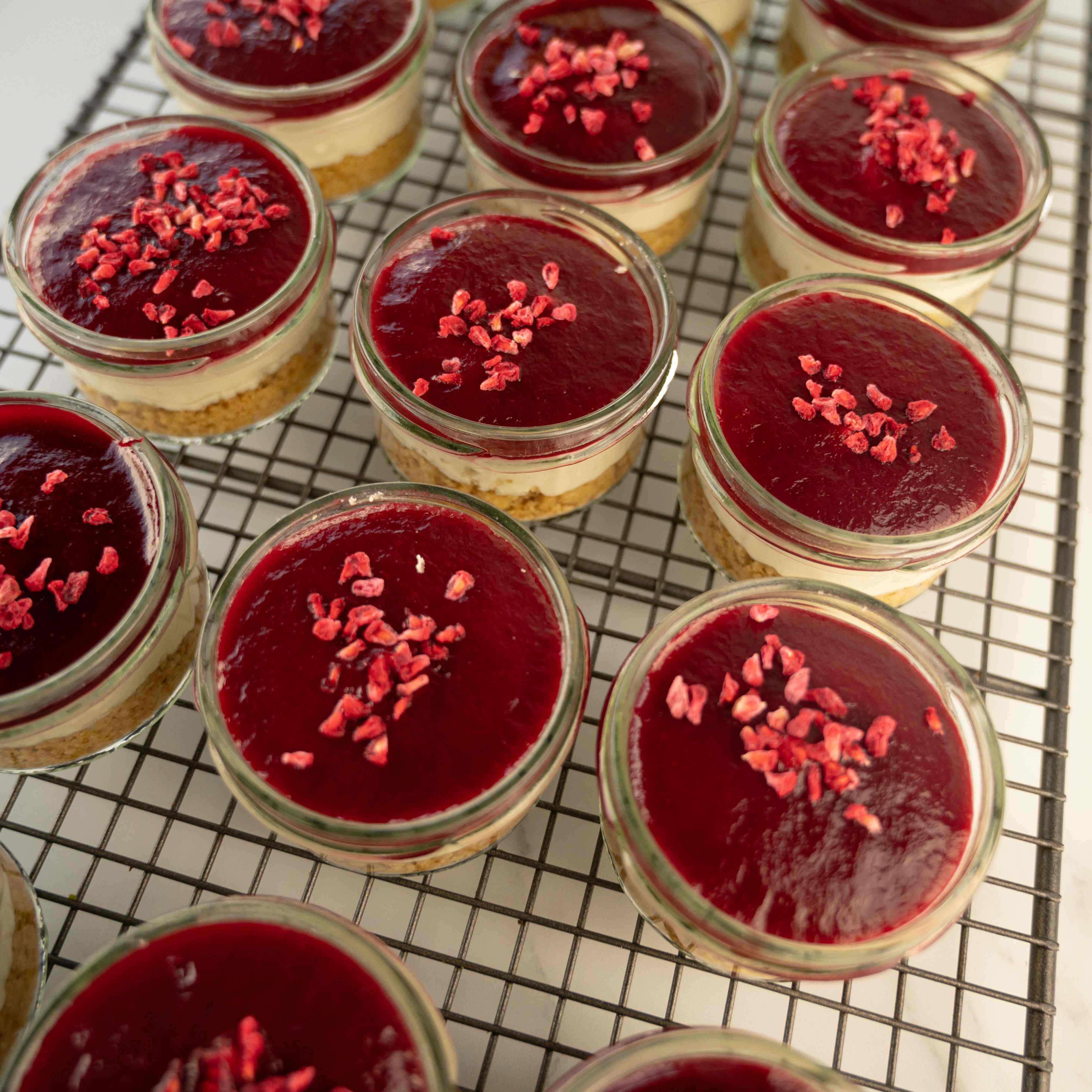 Raspberry Cheesecake Individual Pots | Plant Based, Gluten Free, Dairy ...