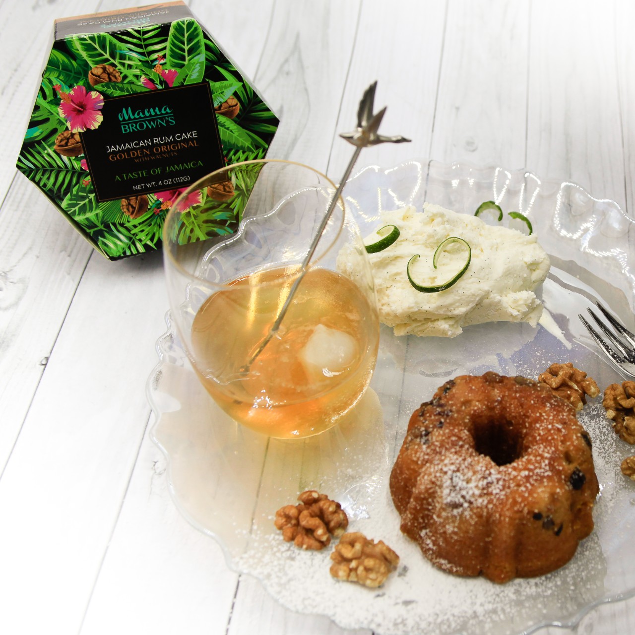 Traditional Jamaican Rum Cake Golden Original