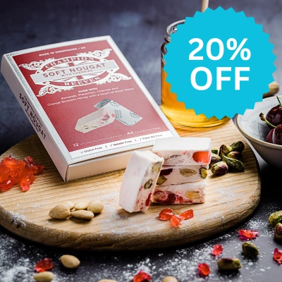 Dessert Nougat with Italian Rose Cherries