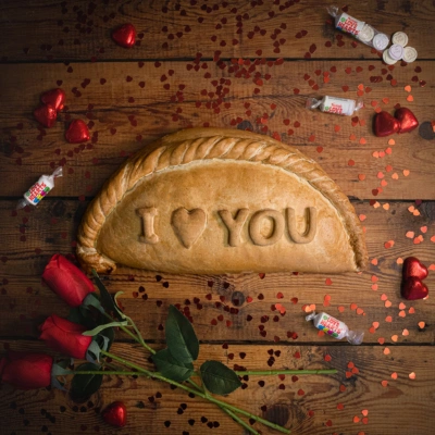 Personalised Extra Large Valentine's Cornish Pasty