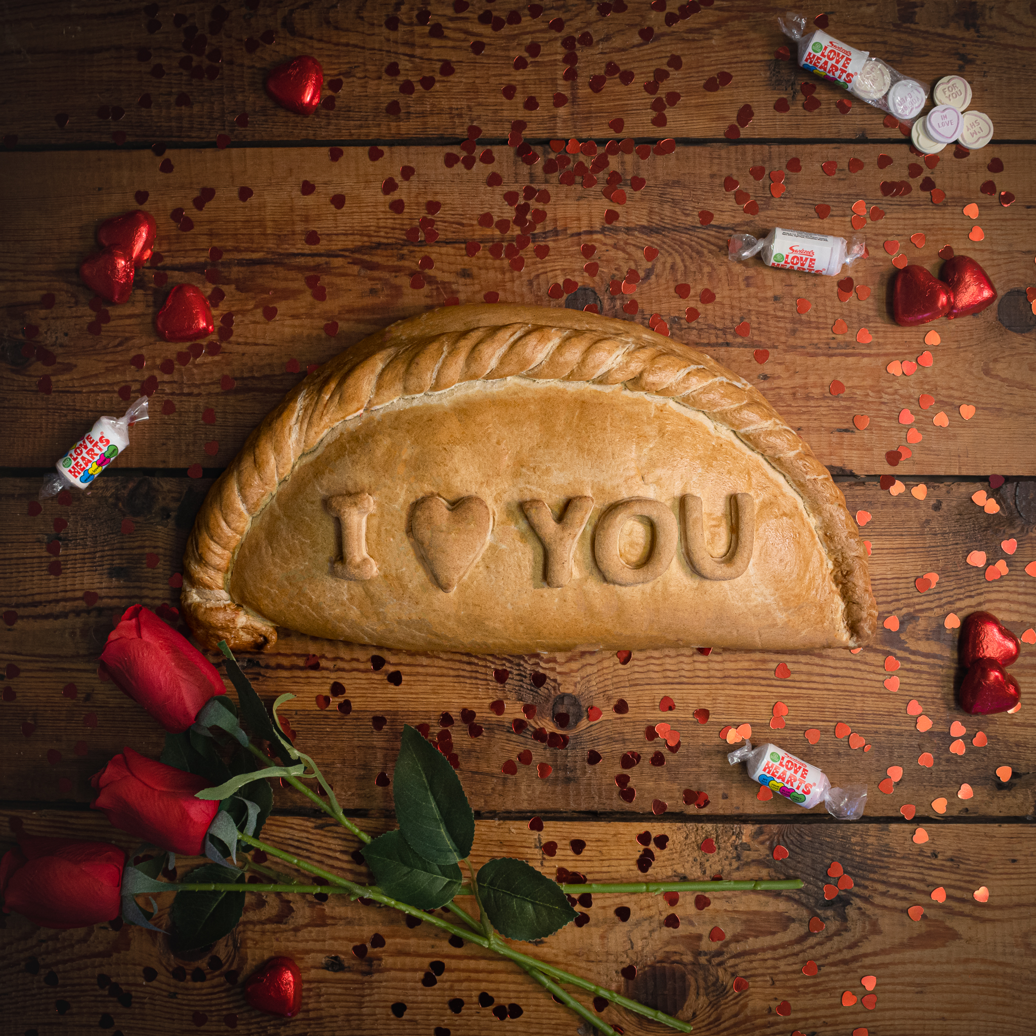 Personalised Extra Large Valentine's Day Cornish Pasty