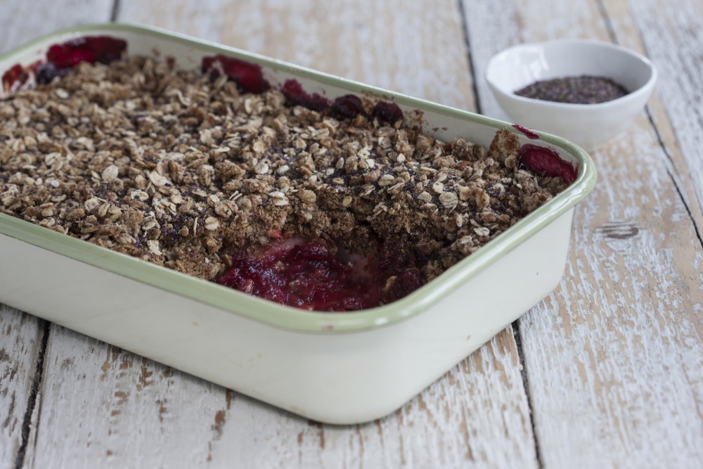 Shony, Apple and Blackberry Crumble