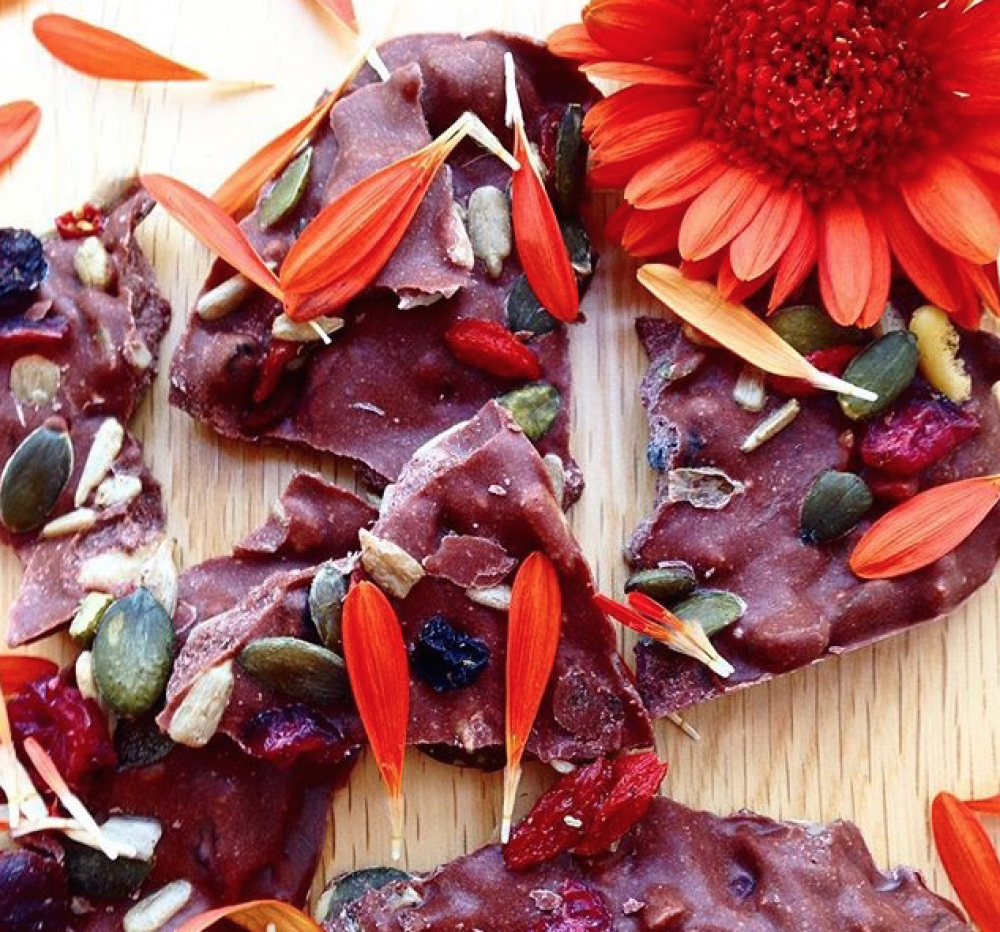 Healthy Fruit and Nut Chocolate Bark Recipe