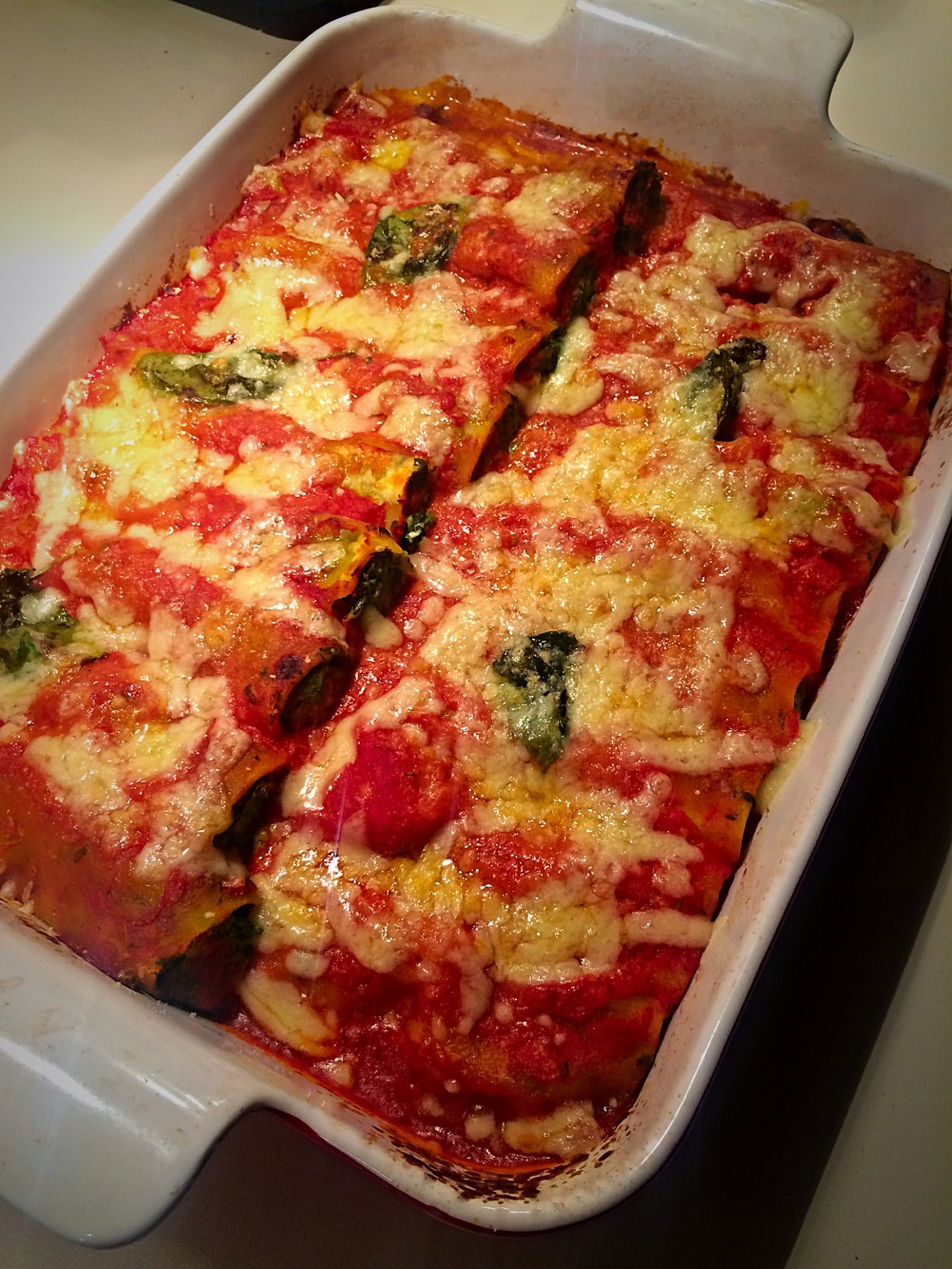 Spinach and Ricotta Cannelloni