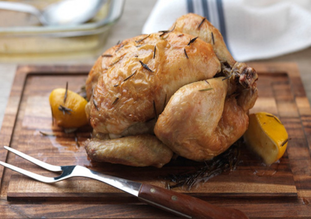 Chicken with Roast Onion and Thyme Gravy