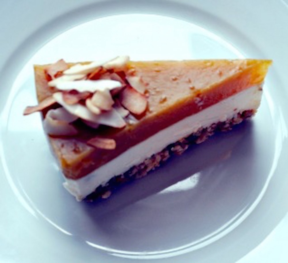 Tropical Tiger Nut no-cheese Cheesecake