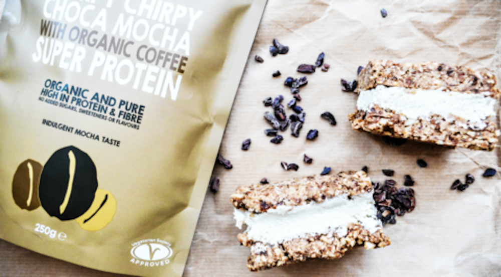 Coffee and Cacao Protein Ice Cream Sandwiches