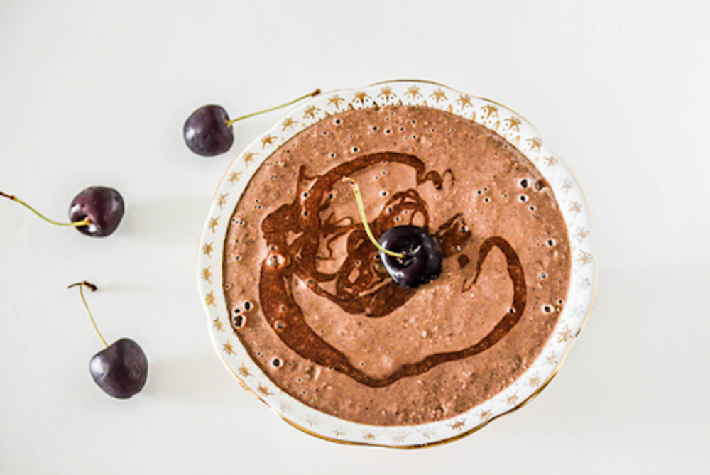Chocolate and Cherry Green Smoothie