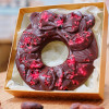 Raspberry 75% Solomon Island Christmas Chocolate Wreath