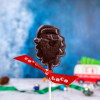 Dark Chocolate Santa Lolly