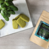Match shortbread with culinary matcha packet Match shortbread with culinary matcha packet