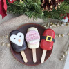 Personalised Cute Xmas Trio Of Cakesicles