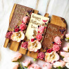 Handcrafted Chocolate Bar &amp; Orchid, Personalised Present