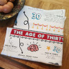 Personalised 30th Birthday Microfibre Tea Towel