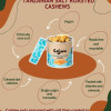 Lake Natron Salt and Pepper Cashew Nuts (6 x 80g Tubes)