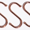 Copper "S" Hooks. Kitchen Pan Hooks - Kitchen Rail Hooks