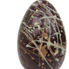 Handmade Large Dark Chocolate Easter Egg with Brownie Chocolates Inside, 12 pieces