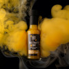 Mango & Habanero Hot Sauce with yellow smoke