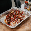 chipotle hot sauce on pork