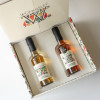 Womersley Foods Quintessentially British Dressing Gift Box showing products inside box.