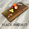 XL Black Walnut Chopping Board - Thick Walnut Chopping Block With Non Slip Rubber Feet XL Black Walnut Chopping Board - Thick Walnut Chopping Block With Non Slip Rubber Feet