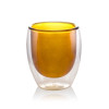 Set of Four 80ml Orange Glass Cups
