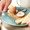 Personalised Oak Egg Cup Server