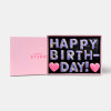 Happy Birthday! Letterbox Message Cookies Purple
