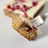 Raspberry and White Chocolate Brownie Slab