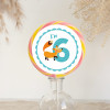 I'm 6 Birthday Fox Giant Lollipop
