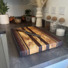 Exotic Wooden Chopping Board - Rare Handmade Striped Chopping Board - The Golden Eagle