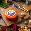 Masala - Spiced Mango Chutney & Nigella Seeds Red Leicester Cheese - Waxed Truckle 200g